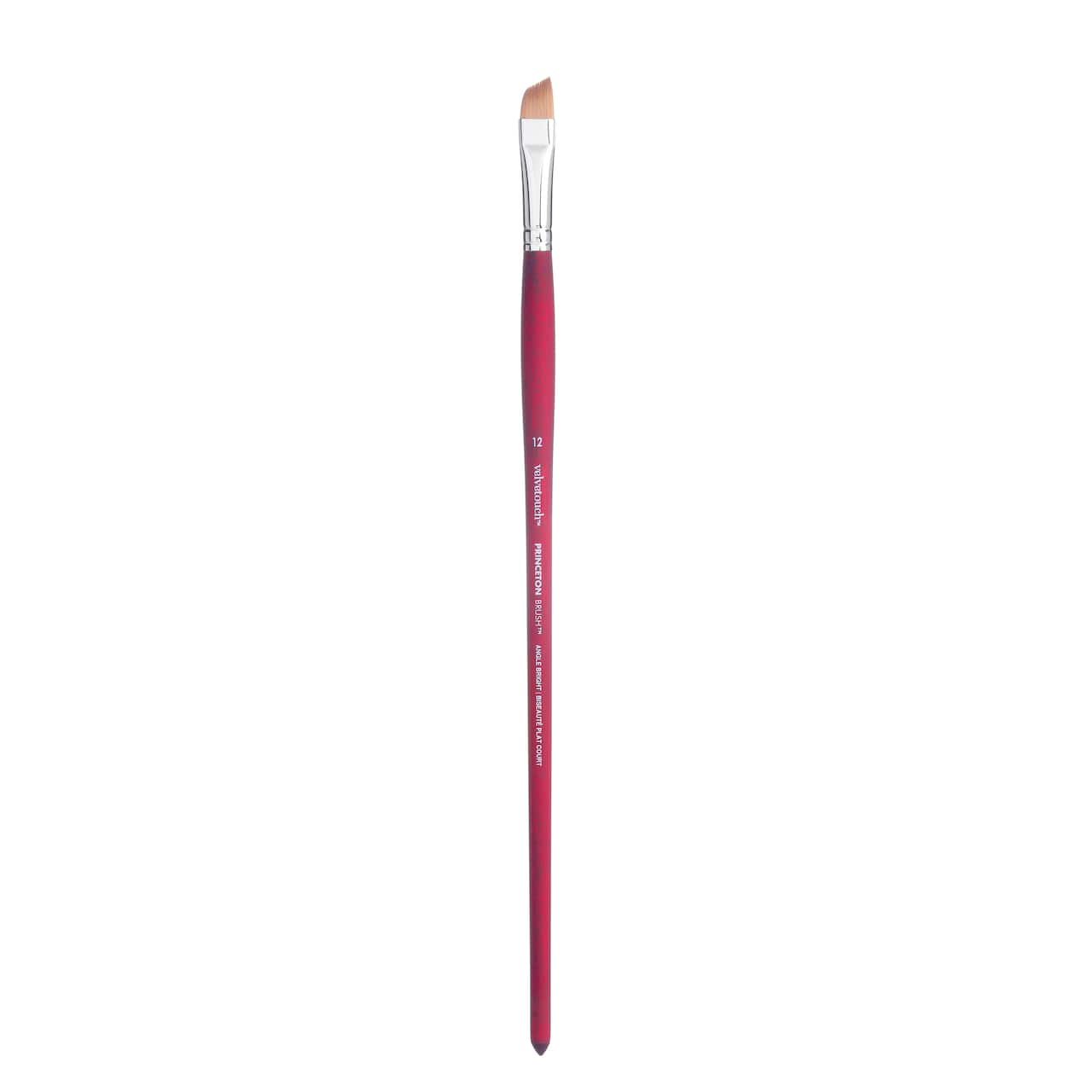 Princeton™ Velvetouch™ Series 3900 Long Handle Angle Bright Brush, Size 12